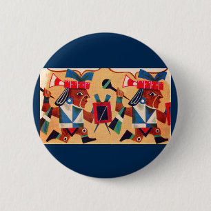 Aztec Aztecs 6 Cm Round Badge