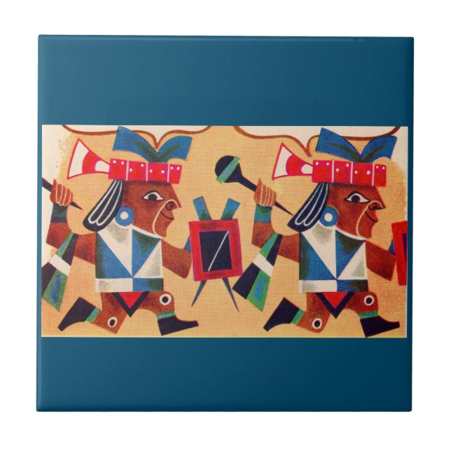 Aztec Aztecs Tile (Front)