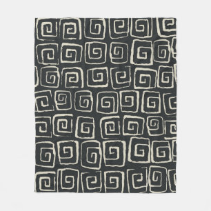 Aztec Background Vintage Retro Pattern Fleece Blanket