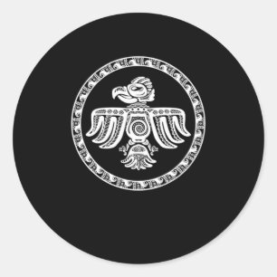 Aztec Bird Maya Inca Culture Native Civilisation G Classic Round Sticker