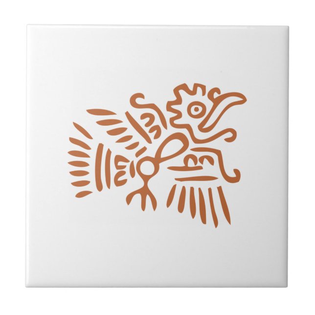 Aztec Bird Tile (Front)