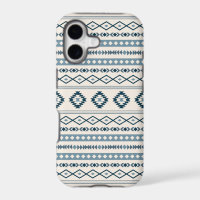 Aztec Blues Cream Mixed Motifs Pattern Case-Mate i