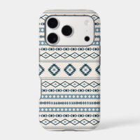 Aztec Blues Cream Mixed Motifs Pattern Case-Mate i