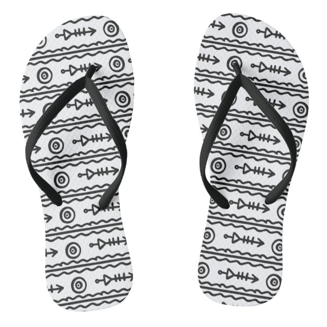 Aztec Boho Flip Flops (Footbed)