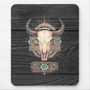 Aztec Boho Skull Mouse Mat