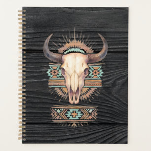 Aztec Boho Skull Planner