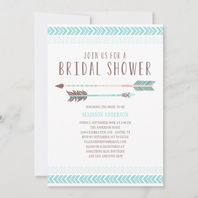 Aztec | Bridal Shower Invitation (Front)