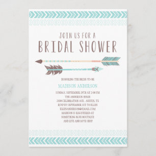 Aztec   Bridal Shower Invitation