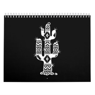 Aztec Cactus Graphic Calendar