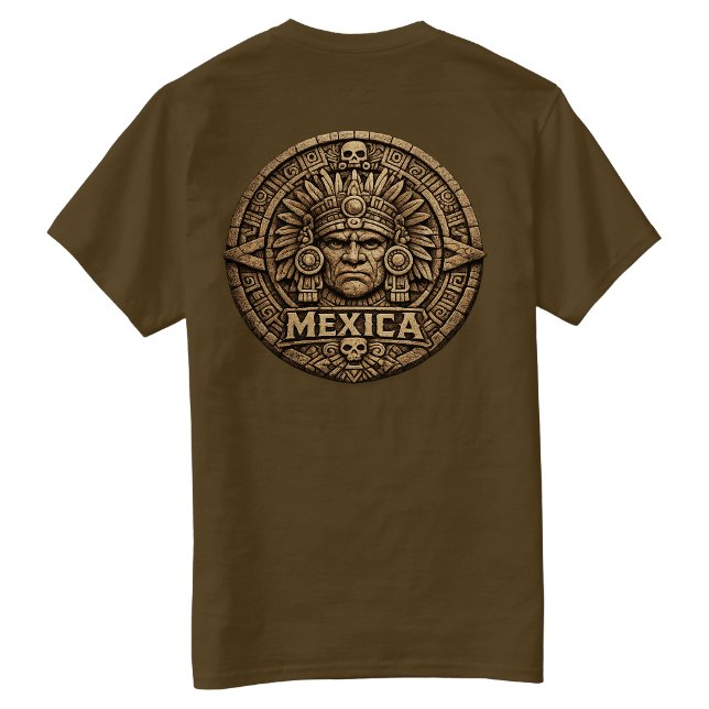 Aztec Calendar - Back hit  T-Shirt (Aztec Calendar - Back hit T-Shirt)