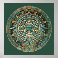 AZTEC Calendar In Colour