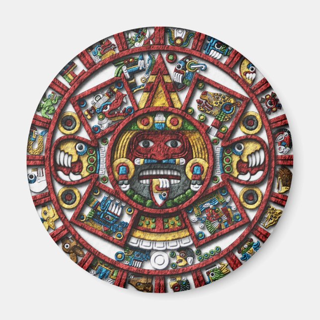 Aztec Calendar Magnet (Front)