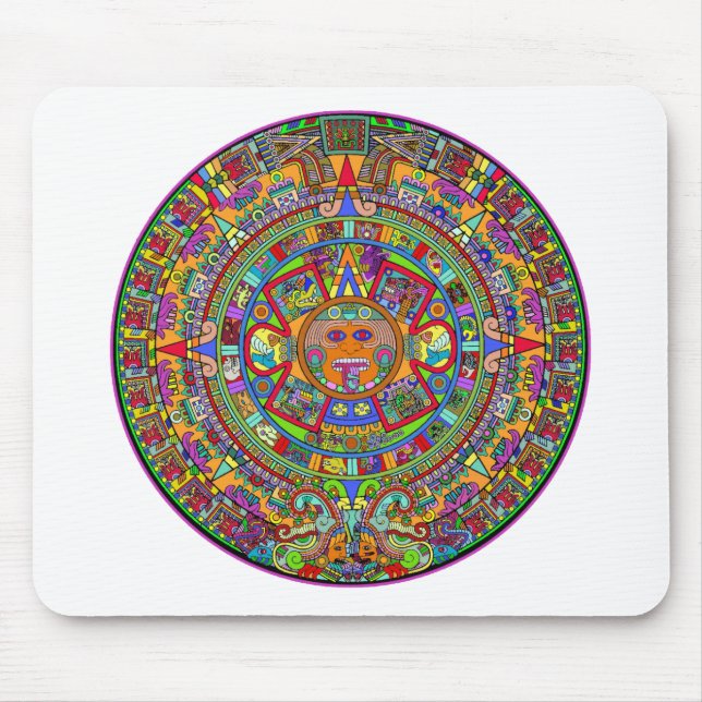 Aztec Calendar Mouse Mat (Front)