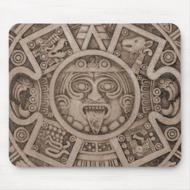 Aztec Calendar Mouse Mat (Front)