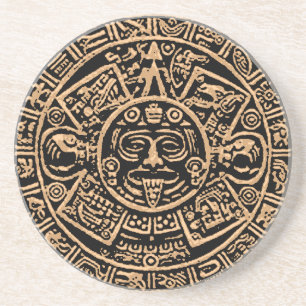 Aztec Calendar Sandstone Coaster