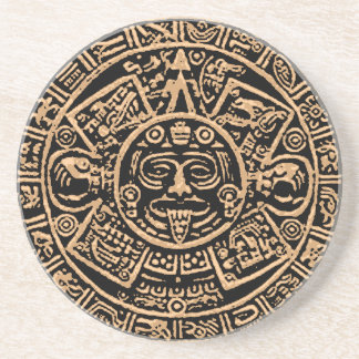 Aztec Calendar Sandstone Coaster