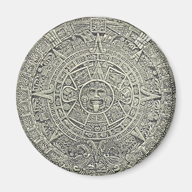 Aztec Calendar Stone Magnet (Front)