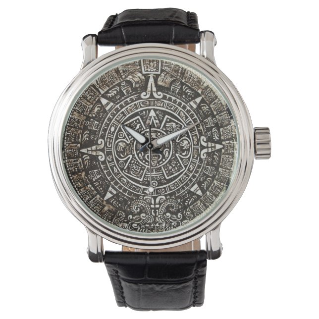 Aztec Calendar Watch (Front)