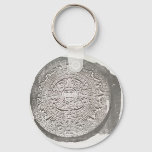 Aztec Calender 1862 Mayan Calendar adaption Key Ring