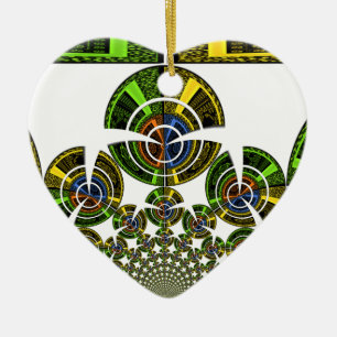 Aztec Ceramic Tree Decoration