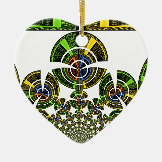 Aztec Ceramic Tree Decoration (Front)