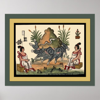 Aztec Ceremonies ~ Archaeology ~ Tovar Codex ~ * Poster