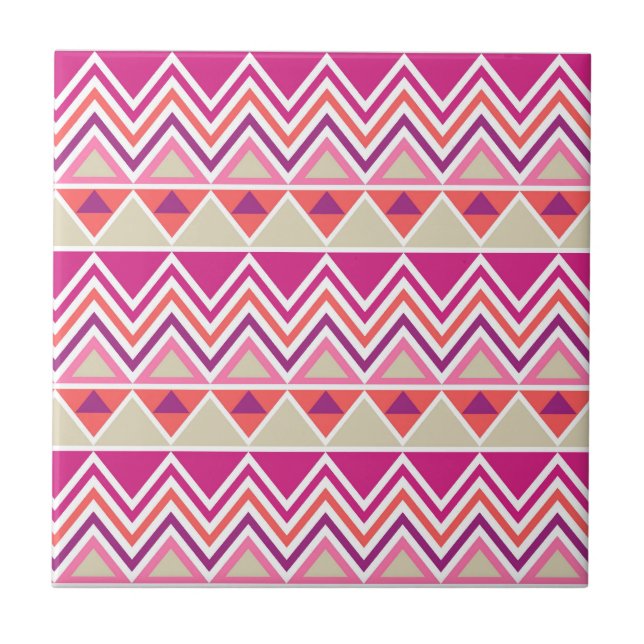 Aztec Chevron #12 @ VictoriaShaylee Tile (Front)