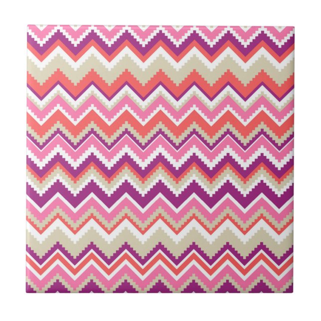 Aztec Chevron #1 @ VictoriaShaylee Tile (Front)
