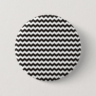 Aztec Chevron black and white zigzag stripes 6 Cm Round Badge