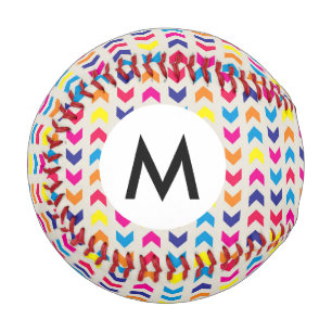 Aztec Chevron colourful Baseball