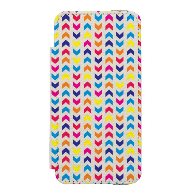 Aztec Chevron colourful Incipio iPhone Wallet Case (Folio Front)
