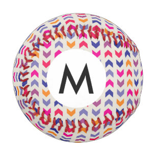 Aztec Chevron colourful pattern Baseball
