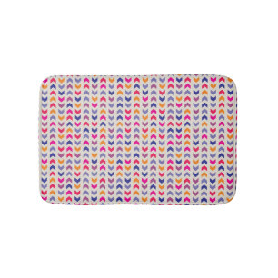 Aztec Chevron colourful pattern Bath Mat