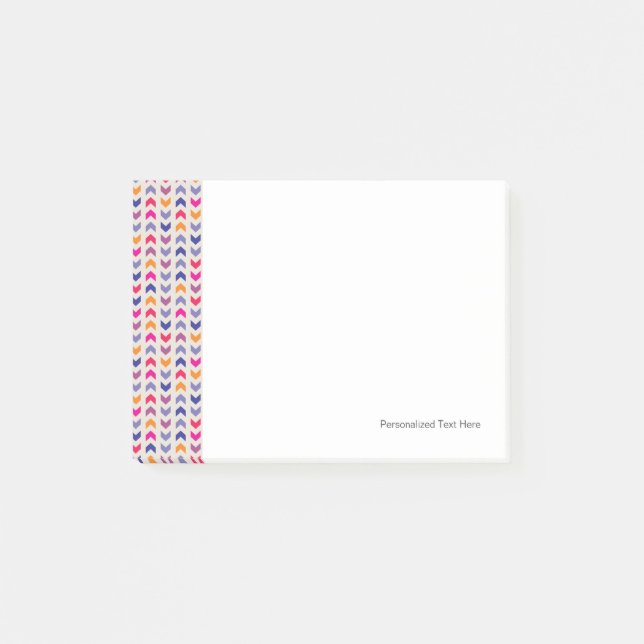 Aztec Chevron colourful pattern Post-it Notes (Front)