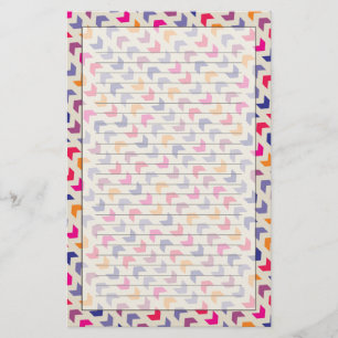 Aztec Chevron colourful pattern Stationery