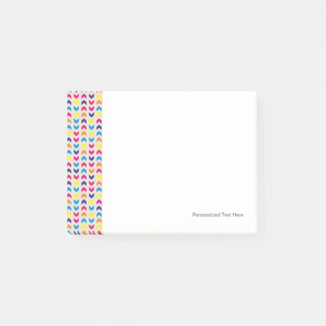Aztec Chevron colourful Post-it Notes (Front)