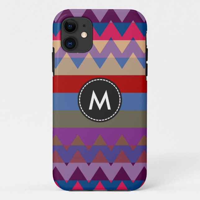 Aztec Chevron Stripes Pattern #2 Case-Mate iPhone Case (Back)