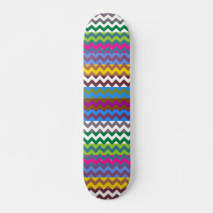 Aztec Chevron Zigzag Stripe Pattern 7 Skateboard