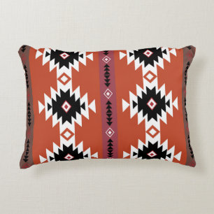 Aztec Colourful Geometric Pattern  Decorative Cushion