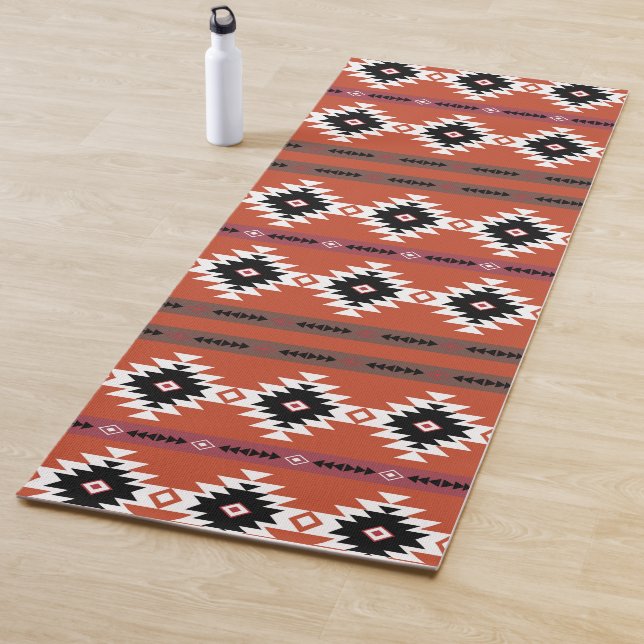 Aztec Colourful Geometric Pattern  Yoga Mat (In Situ)