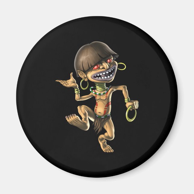 Aztec Creature Chaneque Magnet (Front)