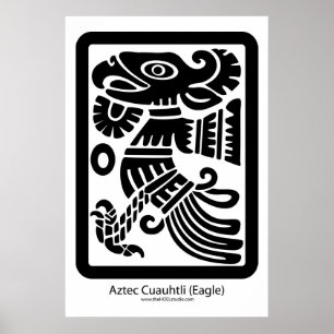 Aztec Cuauhtli - Eagle (Black) Print