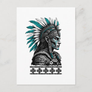 Aztec Culture Mayan Indigenous People Holiday Postcard