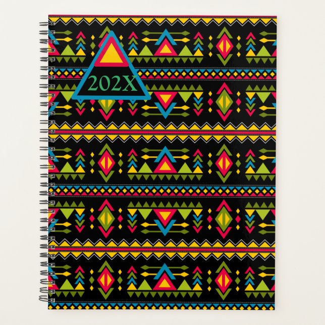 Aztec Custom Yearly Date Planner (Front)