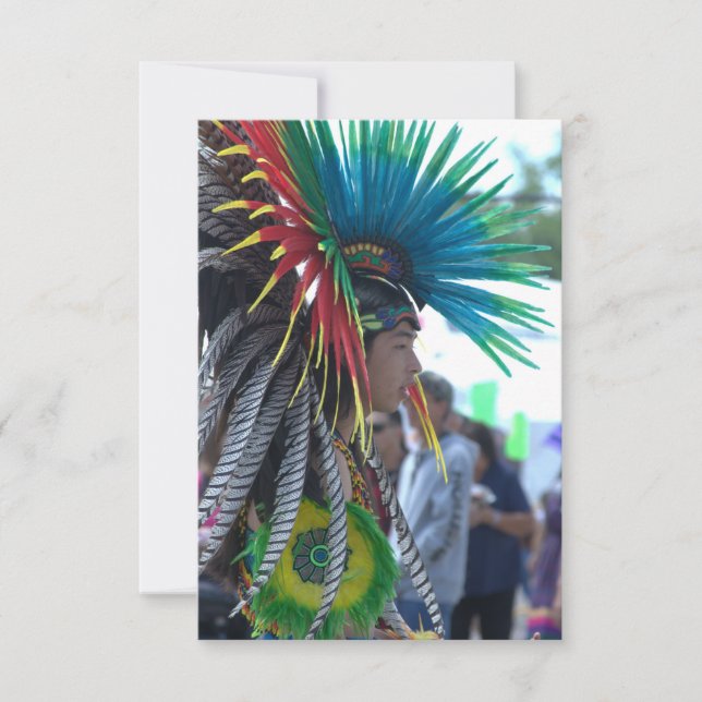 Aztec Dancer Thank You Card (Front)