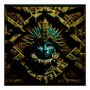 Aztec Design Pattern Two Poster