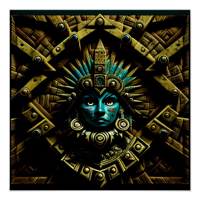 Aztec Design Pattern Two Poster (Front)