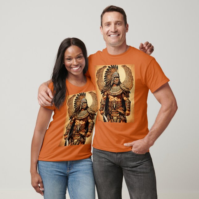  Aztec Eagle Warrior T-Shirt - Intricate Tattoo  (Unisex)