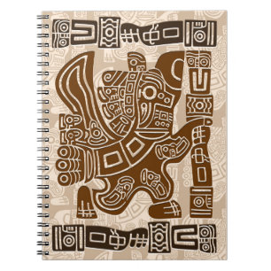 Aztec Eagle Warrior Tribal Ancient Art Notebook