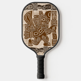 Aztec Eagle Warrior Tribal Ancient Art Pickleball Paddle
